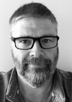 Black and White portrait of Tyler Dilts