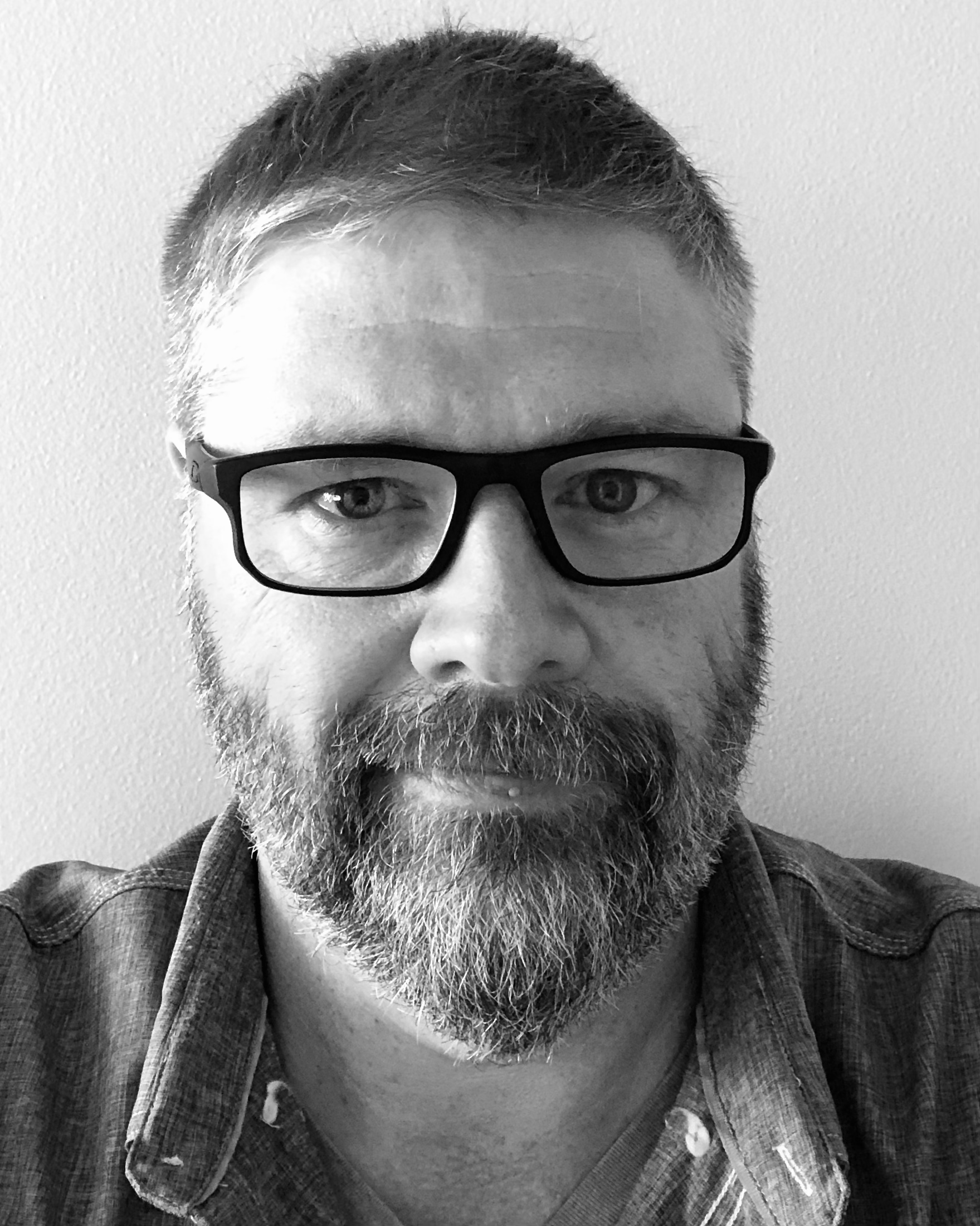 Black and White portrait of Tyler Dilts