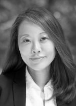 Black and white portrait of author Krys Lee.