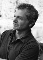 Black and white portrait of author Peter Orner.