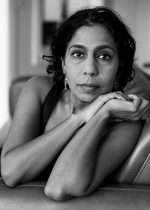 Black and white image of author Shobha Rao