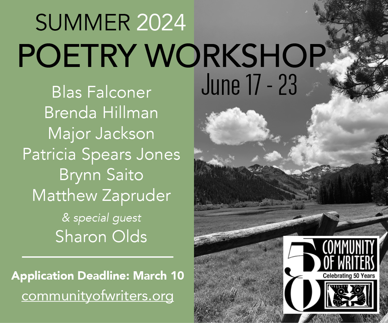 creative writing workshops summer