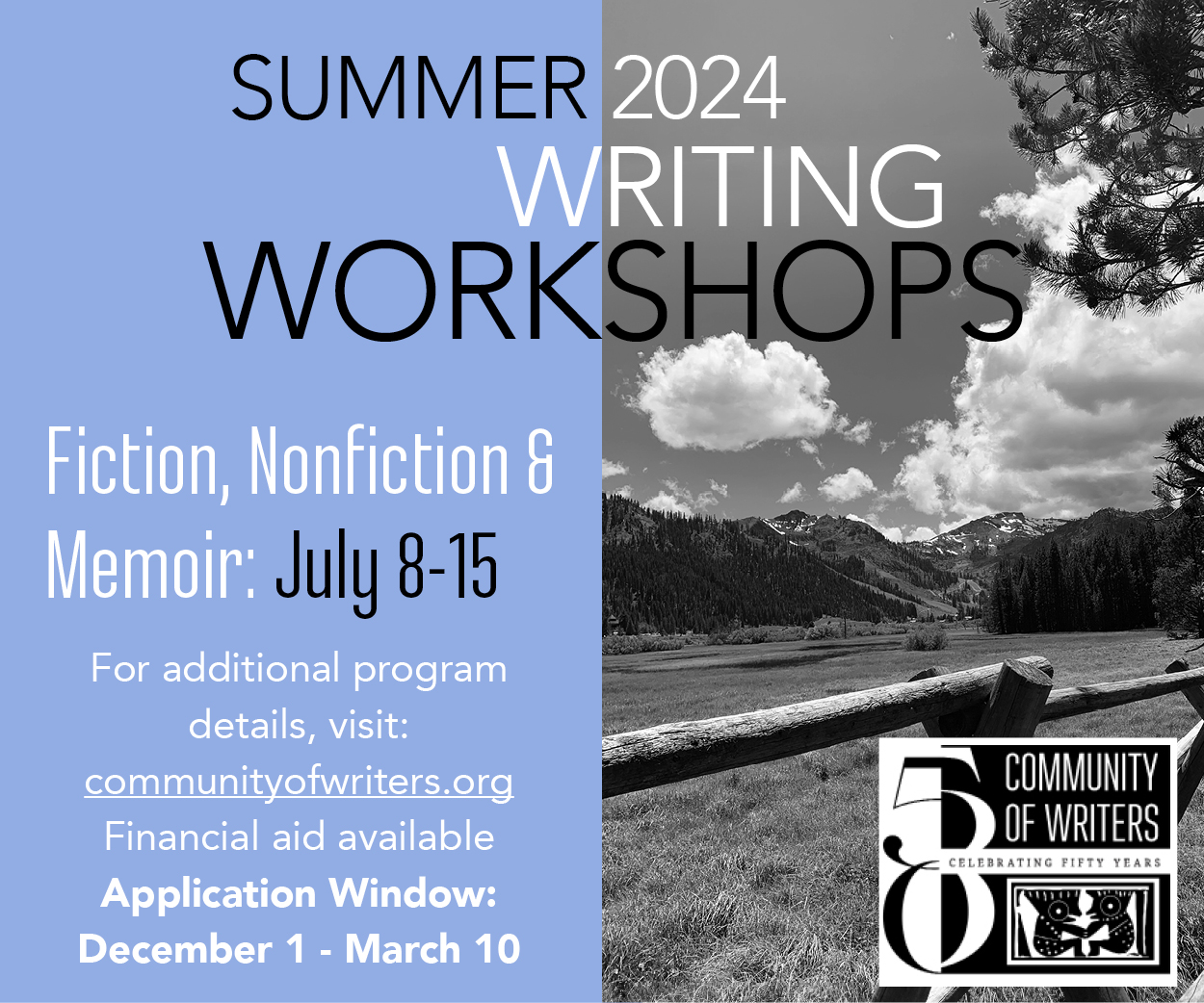summer creative writing programs for adults
