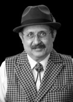 Black and white portrait of author Vishwas Gaitonde