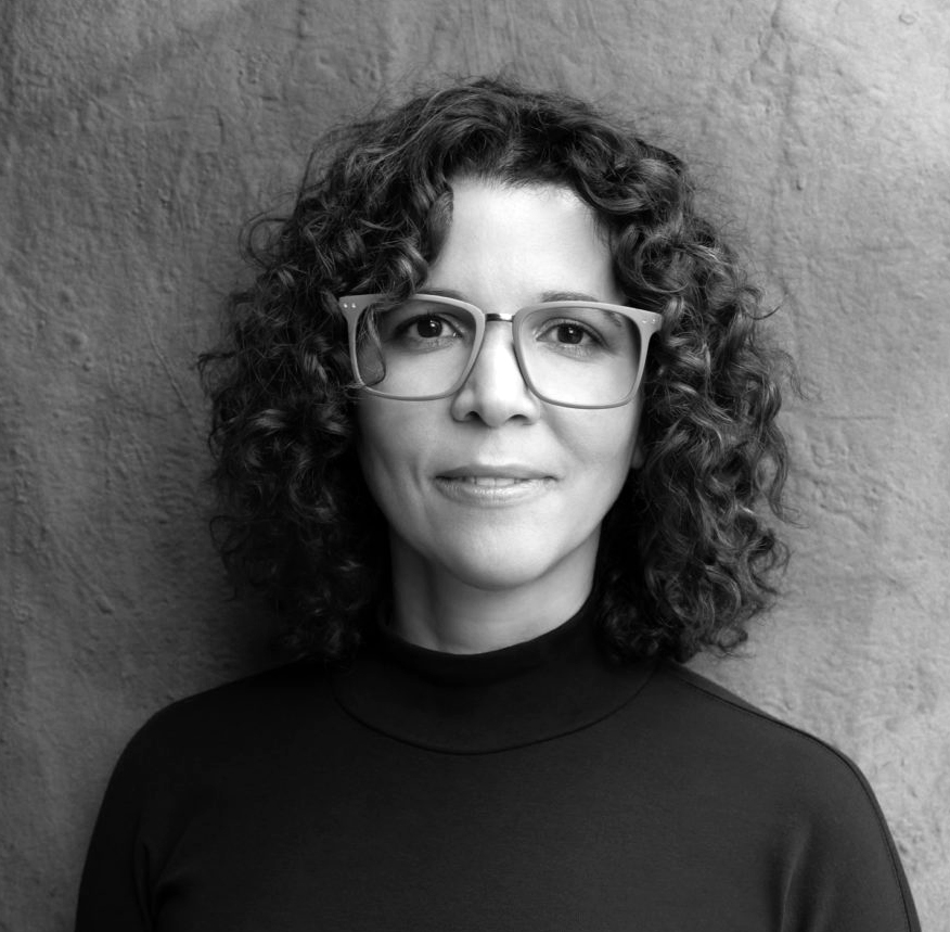 Black and white portrait of author and poet Ananda Lima