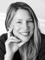 Black and white portrait of author Kelly McMasters.